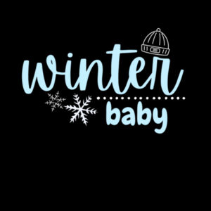 Winter Baby Announcement Onesie Design