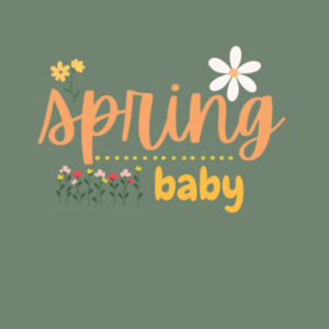 Spring Baby Announcement Onesie Design