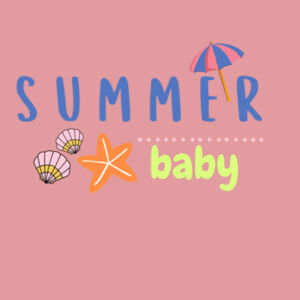 Summer Baby Announcement Onesie Design
