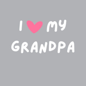 White "I love my Grandpa" Onesie Design