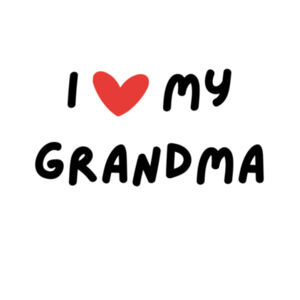 Black "I love my Grandma" Onesie Design