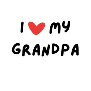 Black "I love my Grandpa" Onesie Design