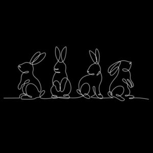 Many Easter Bunnies Infant Tee Design