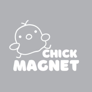 White Chick Magnet Infant Tee Design