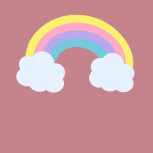 Rainbow Cloud Infant Tee Design