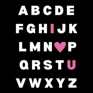 Pink ABC Onesie Design