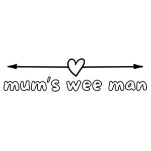 Mum's Wee Man Onesie Design