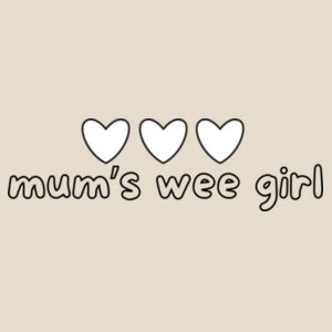 Mum's Wee Girl Onesie Design