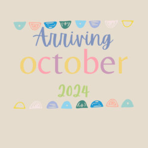 October 2024 Announcement Onesie Design