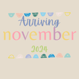 November 2024 Announcement Onesie Design