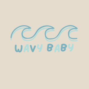 Wavy Baby Onesie Design