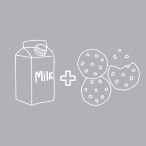 Milk + Cookies Infant Tee Design