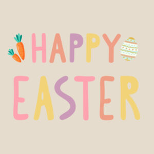 Colourful Happy Easter Infant Tee Design