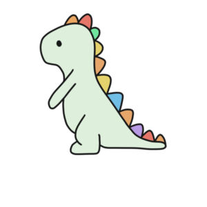 Rainbow Dino Onesie  Design