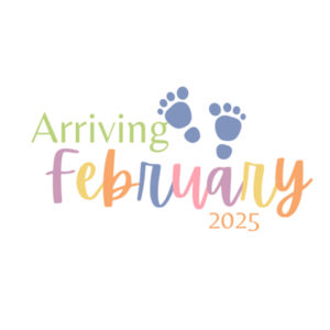 February 2025 Announcement Onesie  Design