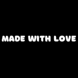 White Made With Love Onesie Design