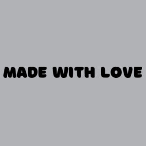 Black Made With Love Onesie Design