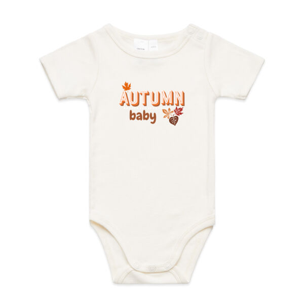 Autumn Baby Announcement Onesie Thumbnail