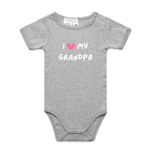 White "I love my Grandpa" Onesie Thumbnail