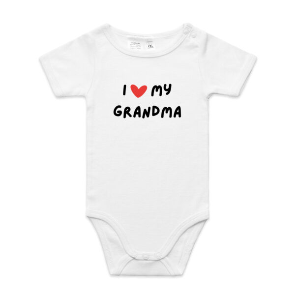 Black "I love my Grandma" Onesie Thumbnail