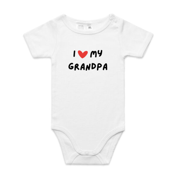 Black "I love my Grandpa" Onesie Thumbnail