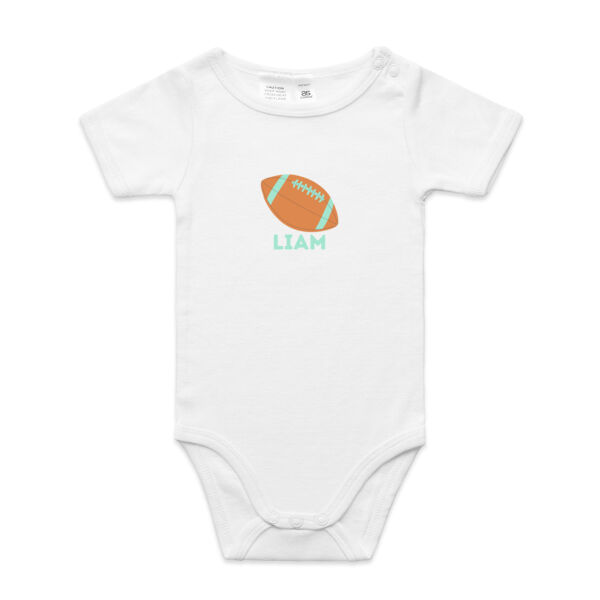 *CUSTOM* Rugby Ball Onesie Thumbnail