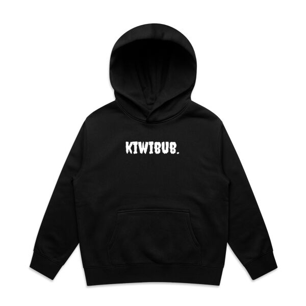 White Kiwibub. Relaxed Hoodie Thumbnail
