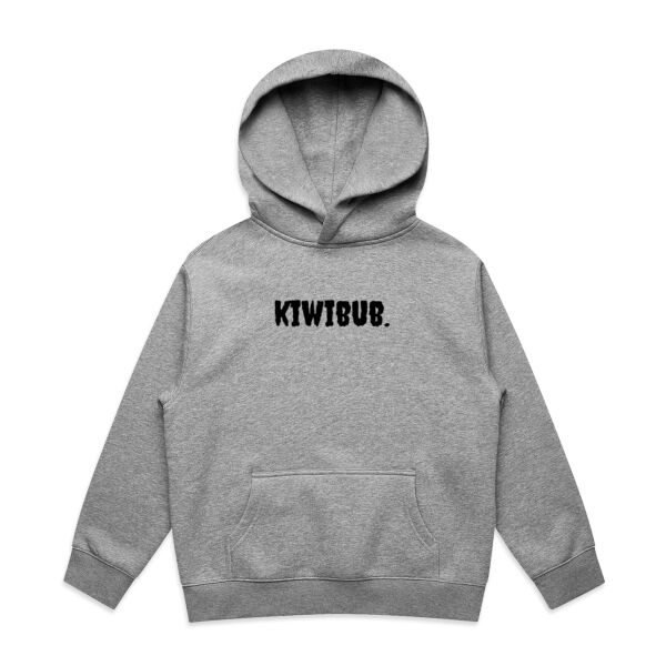 Black Kiwibub. Relaxed Hoodie Thumbnail
