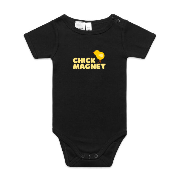 Yellow Chick Magnet Onesie  Thumbnail