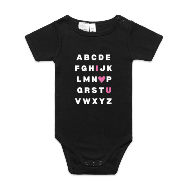 Pink ABC Onesie Thumbnail