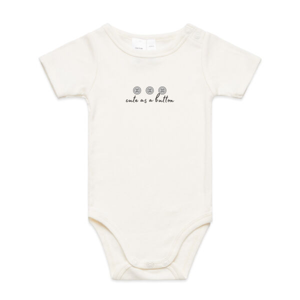Cute As A Button Onesie Thumbnail