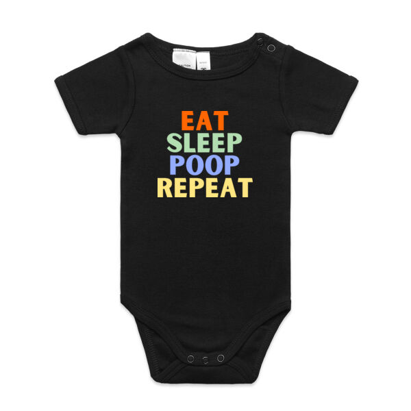Eat Sleep Poop Repeat Onesie Thumbnail