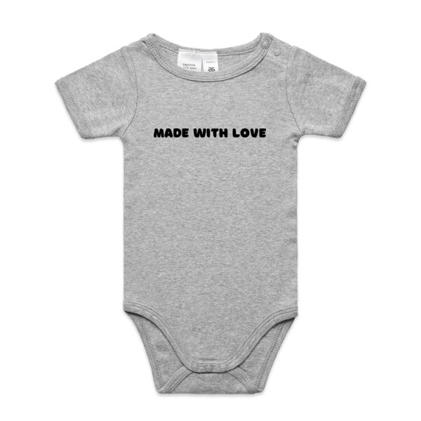 Black Made With Love Onesie Thumbnail